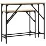 Mesas consolas 2 unidades madera de ingeniería roble Sonoma de , Mesas auxiliares - Ref: Foro24-834141, Precio: 55,50 €, Desc...