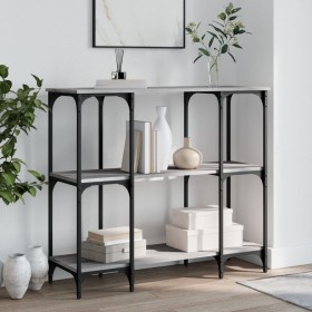 Sonoma Konsolentisch aus grauem Holzwerkstoff 102x35x90 cm von , Seitentische - Ref: Foro24-834148, Preis: 66,07 €, Rabatt: %