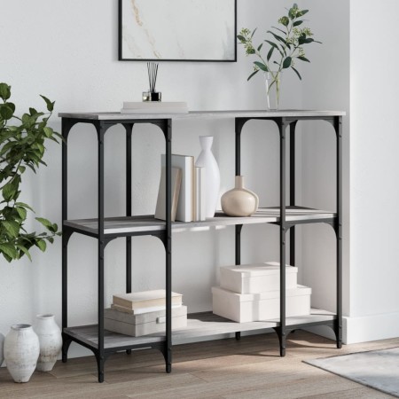 Mesa consola madera de ingeniería gris Sonoma 102x35x90 cm de , Mesas auxiliares - Ref: Foro24-834148, Precio: 66,07 €, Descu...