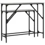 Console tables 2 units in Sonoma gray engineered wood by , Side tables - Ref: Foro24-834143, Price: 53,97 €, Discount: %