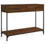 Engineered wood brown oak console table 100x34.5x75 cm by , Side tables - Ref: Foro24-834174, Price: 72,38 €, Discount: %