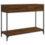 Konsolentisch aus braunem Holzwerkstoff Eiche 100x34,5x75 cm von , Seitentische - Ref: Foro24-834174, Preis: 71,67 €, Rabatt: %