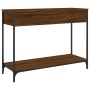 Engineered wood brown oak console table 100x34.5x75 cm by , Side tables - Ref: Foro24-834174, Price: 72,38 €, Discount: %