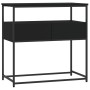 Black engineered wood console table 75x40x75 cm by , Side tables - Ref: Foro24-834155, Price: 65,15 €, Discount: %