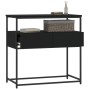 Black engineered wood console table 75x40x75 cm by , Side tables - Ref: Foro24-834155, Price: 65,15 €, Discount: %