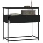 Konsolentisch aus schwarzem Holzwerkstoff 75x40x75 cm von , Seitentische - Ref: Foro24-834155, Preis: 64,26 €, Rabatt: %