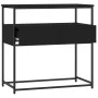 Konsolentisch aus schwarzem Holzwerkstoff 75x40x75 cm von , Seitentische - Ref: Foro24-834155, Preis: 64,26 €, Rabatt: %