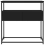 Black engineered wood console table 75x40x75 cm by , Side tables - Ref: Foro24-834155, Price: 65,15 €, Discount: %