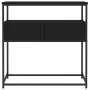 Konsolentisch aus schwarzem Holzwerkstoff 75x40x75 cm von , Seitentische - Ref: Foro24-834155, Preis: 64,26 €, Rabatt: %