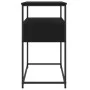Konsolentisch aus schwarzem Holzwerkstoff 75x40x75 cm von , Seitentische - Ref: Foro24-834155, Preis: 64,26 €, Rabatt: %