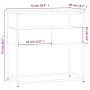 Konsolentisch aus schwarzem Holzwerkstoff 75x40x75 cm von , Seitentische - Ref: Foro24-834155, Preis: 64,26 €, Rabatt: %