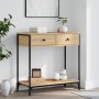Engineered wood Sonoma oak console table 75x34.5x75 cm by , Side tables - Ref: Foro24-834176, Price: 68,20 €, Discount: %