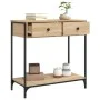 Engineered wood Sonoma oak console table 75x34.5x75 cm by , Side tables - Ref: Foro24-834176, Price: 67,55 €, Discount: %