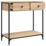Engineered wood Sonoma oak console table 75x34.5x75 cm by , Side tables - Ref: Foro24-834176, Price: 68,20 €, Discount: %