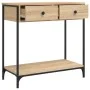 Engineered wood Sonoma oak console table 75x34.5x75 cm by , Side tables - Ref: Foro24-834176, Price: 67,55 €, Discount: %