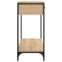 Engineered wood Sonoma oak console table 75x34.5x75 cm by , Side tables - Ref: Foro24-834176, Price: 68,20 €, Discount: %
