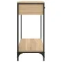 Engineered wood Sonoma oak console table 75x34.5x75 cm by , Side tables - Ref: Foro24-834176, Price: 67,55 €, Discount: %