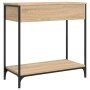 Engineered wood Sonoma oak console table 75x34.5x75 cm by , Side tables - Ref: Foro24-834176, Price: 68,20 €, Discount: %