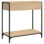 Engineered wood Sonoma oak console table 75x34.5x75 cm by , Side tables - Ref: Foro24-834176, Price: 67,55 €, Discount: %