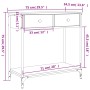 Engineered wood Sonoma oak console table 75x34.5x75 cm by , Side tables - Ref: Foro24-834176, Price: 68,20 €, Discount: %