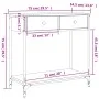 Engineered wood Sonoma oak console table 75x34.5x75 cm by , Side tables - Ref: Foro24-834176, Price: 67,55 €, Discount: %
