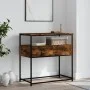 Engineered wood smoked oak console table 75x40x75 cm by , Side tables - Ref: Foro24-834157, Price: 52,55 €, Discount: %