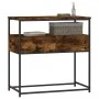 Engineered wood smoked oak console table 75x40x75 cm by , Side tables - Ref: Foro24-834157, Price: 52,55 €, Discount: %