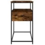 Engineered wood smoked oak console table 75x40x75 cm by , Side tables - Ref: Foro24-834157, Price: 52,55 €, Discount: %