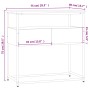 Konsolentisch Holzwerkstoff Räuchereiche 75x40x75 cm von , Seitentische - Ref: Foro24-834157, Preis: 53,02 €, Rabatt: %