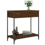 Mesa consola madera de ingeniería marrón roble 75x34,5x75 cm de , Mesas auxiliares - Ref: Foro24-834169, Precio: 57,98 €, Des...