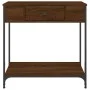 Mesa consola madera de ingeniería marrón roble 75x34,5x75 cm de , Mesas auxiliares - Ref: Foro24-834169, Precio: 57,98 €, Des...