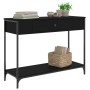 Black engineered wood console table 100x34.5x75 cm by , Side tables - Ref: Foro24-834160, Price: 65,33 €, Discount: %