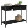 Schwarzer Konsolentisch aus Holzwerkstoff, 100 x 34,5 x 75 cm von , Seitentische - Ref: Foro24-834160, Preis: 65,33 €, Rabatt: %