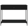 Black engineered wood console table 100x34.5x75 cm by , Side tables - Ref: Foro24-834160, Price: 64,87 €, Discount: %