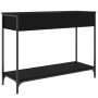 Black engineered wood console table 100x34.5x75 cm by , Side tables - Ref: Foro24-834160, Price: 65,33 €, Discount: %