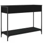 Black engineered wood console table 100x34.5x75 cm by , Side tables - Ref: Foro24-834160, Price: 64,87 €, Discount: %