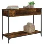 Konsolentisch aus geräuchertem Eichensperrholz 100x34,5x75 cm von , Seitentische - Ref: Foro24-834162, Preis: 57,85 €, Rabatt: %