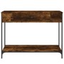 Smoked oak plywood console table 100x34.5x75 cm by , Side tables - Ref: Foro24-834162, Price: 58,56 €, Discount: %