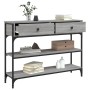 Engineered wood gray Sonoma console table 100x25x75 cm by , Side tables - Ref: Foro24-834183, Price: 89,52 €, Discount: %