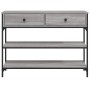 Engineered wood gray Sonoma console table 100x25x75 cm by , Side tables - Ref: Foro24-834183, Price: 89,52 €, Discount: %