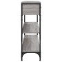 Engineered wood gray Sonoma console table 100x25x75 cm by , Side tables - Ref: Foro24-834183, Price: 89,52 €, Discount: %