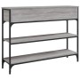 Engineered wood gray Sonoma console table 100x25x75 cm by , Side tables - Ref: Foro24-834183, Price: 89,52 €, Discount: %