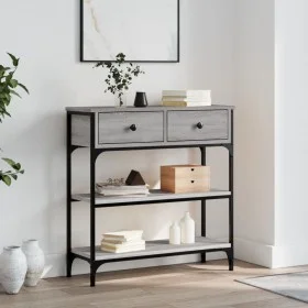 Engineered wood gray Sonoma console table 72.5x25x75 cm by , Side tables - Ref: Foro24-834188, Price: 89,01 €, Discount: %