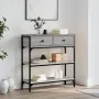 Engineered wood gray Sonoma console table 72.5x25x75 cm by , Side tables - Ref: Foro24-834188, Price: 89,01 €, Discount: %