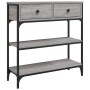 Engineered wood gray Sonoma console table 72.5x25x75 cm by , Side tables - Ref: Foro24-834188, Price: 88,94 €, Discount: %