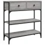 Engineered wood gray Sonoma console table 72.5x25x75 cm by , Side tables - Ref: Foro24-834188, Price: 89,01 €, Discount: %