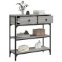 Engineered wood gray Sonoma console table 72.5x25x75 cm by , Side tables - Ref: Foro24-834188, Price: 89,01 €, Discount: %