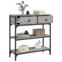 Sonoma Konsolentisch aus grauem Holzwerkstoff 72,5x25x75 cm von , Seitentische - Ref: Foro24-834188, Preis: 88,94 €, Rabatt: %