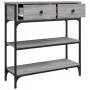 Engineered wood gray Sonoma console table 72.5x25x75 cm by , Side tables - Ref: Foro24-834188, Price: 89,01 €, Discount: %