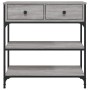 Engineered wood gray Sonoma console table 72.5x25x75 cm by , Side tables - Ref: Foro24-834188, Price: 88,94 €, Discount: %